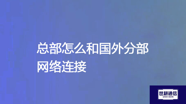 总部怎么和国外分部网络连接???解决方案//shigengtelecom 全球专网 总部怎么和国外分部网络连接???解决方案//shigengtelecom 全球专网